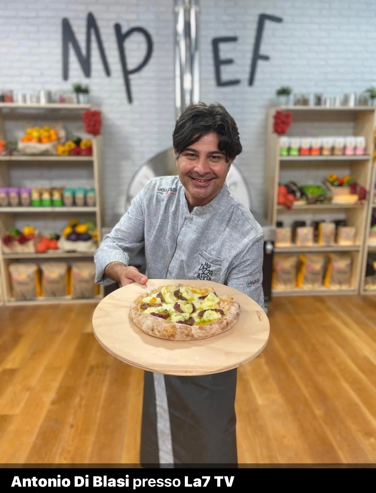 Chef Antonio Di Blasi ospite su La7 nel programma TV Mica Pizza e Fichi